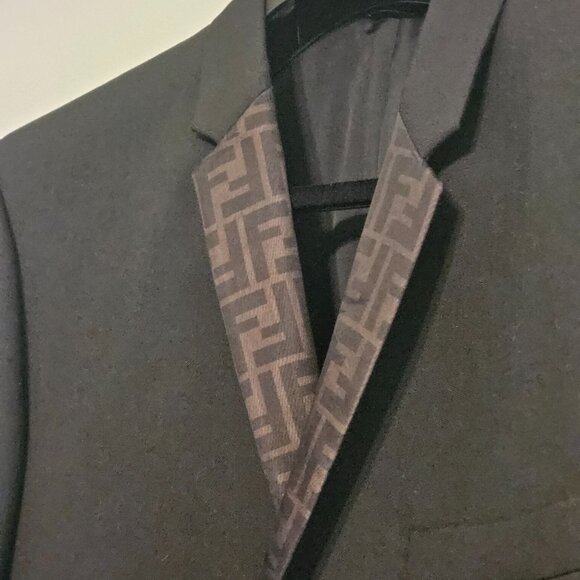 Fendi Other - Fendi Men’s Suit Coat – Luxury Wool Blazer – Size L (IT 56) – Black – Authentic